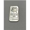 Image 1 : 1 Gram .999 Fine Silver Bar Canada Maple Leaf Design