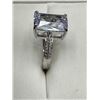 Image 3 : V. Wang Styled Ladies Emerald Cut 2.0 carat Cut Solitaire .925 Dress Ring