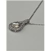 Image 4 : $2,565.00- 3.00 CT GRA CERTIFIED ROUND BRILLIANT CUT MOISSANITE HALO PENDANT & CHAIN SET