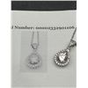 Image 2 : $1,240.00- 1.00 CT GRA CERTIFIED ROUND BRILLIANT CUT MOISSANITE PENDANT SET