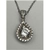 Image 5 : $1,240.00- 1.00 CT GRA CERTIFIED ROUND BRILLIANT CUT MOISSANITE PENDANT SET