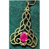Image 2 : $1300 14K  1.19G Natural Ruby 0.91Ct Pendant