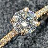 Image 1 : $1875 10K  1.27G Lab Diamond 0.7Ct Ring