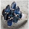 Image 2 : $200 Silver Genuine Sapphire  2.5Ct Ring