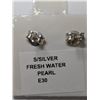 Image 3 : Silver Fresh Water Pearl  Earrings