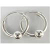 Image 2 : Silver Small Hoop Earrings