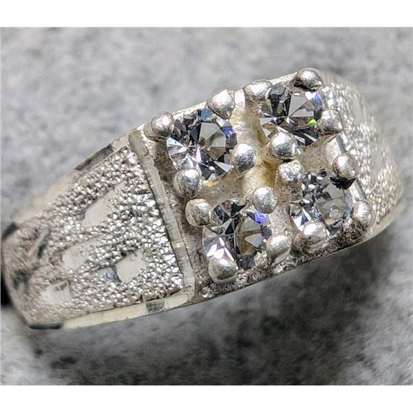 $60 Silver CZ Ring