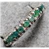 Image 2 : $240 Silver Natural Emerald 1Ct Full Eternity Ring