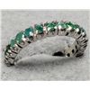 Image 4 : $240 Silver Natural Emerald 1Ct Full Eternity Ring