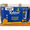 Image 2 : Rubicon Exotic Sparkling Mango Beverage 355ml, 12-Can Pack