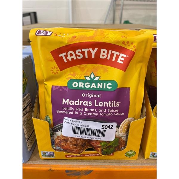Tasty Bite Organic Madras Lentils Pouches, Pack of 6