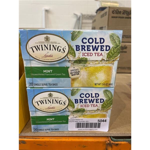 Twinings Cold Brewed Mint Iced Tea Bags – 6 Packs (120 Total Bags)