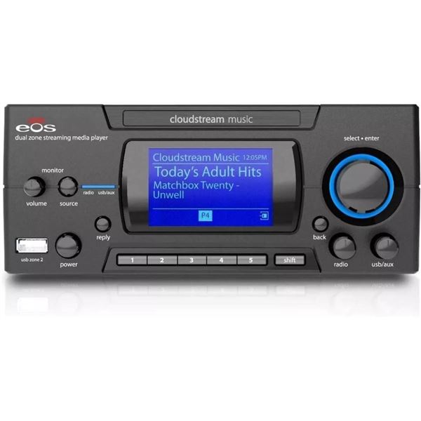 EOSP-500 Dual Zone Streaming Music Player by Eos Wireless Audio