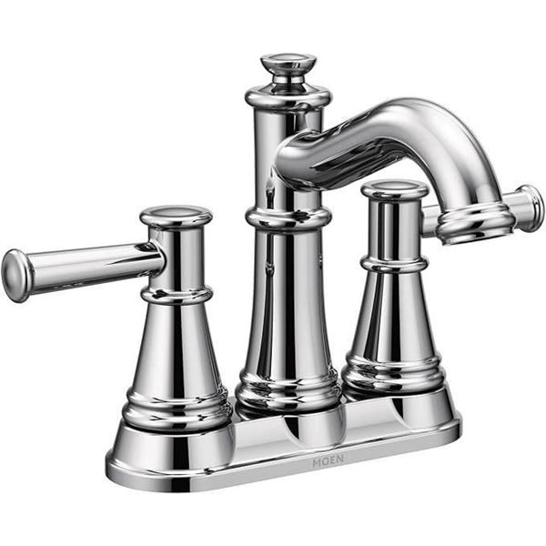 Moen Belfield 6401 Chrome 2-Handle Centerset Lavatory Faucet