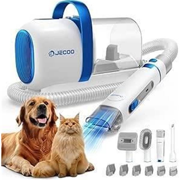 Jecoo Pet Grooming Kit & Vacuum With Hose Attachment