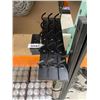 Image 1 : Wall-Mounted Black Metal Hook Rack for Storage