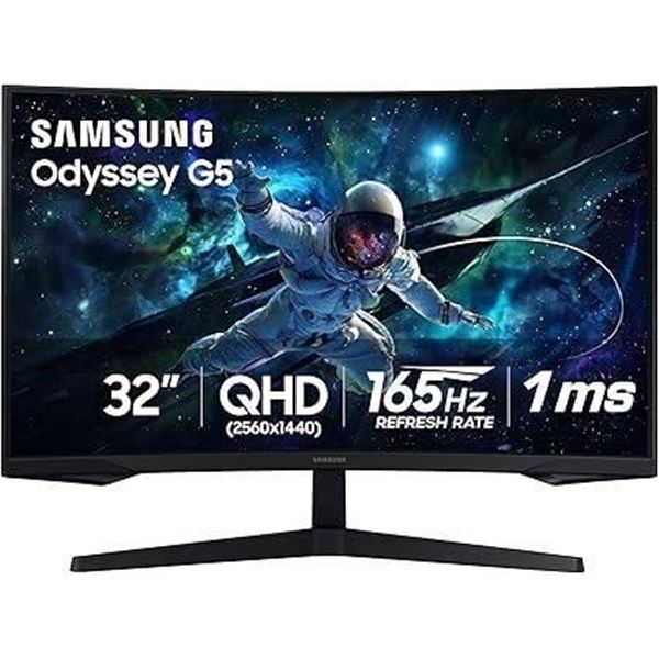 Samsung Odyssey G5 32-Inch Curved Monitor Model LC32G55TQWNXZA