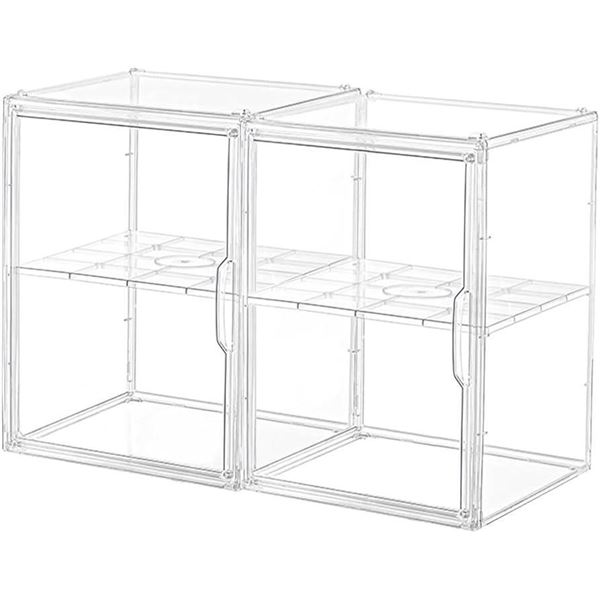 5-Tier Acrylic Display Case with Lights, Transparent Storage Cabinet