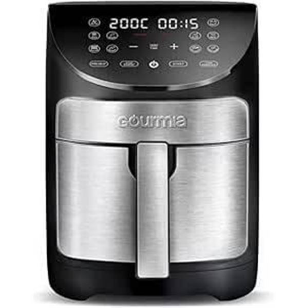 Gourmia Digital Air Fryer with Stainless Steel Design, Model Unknown