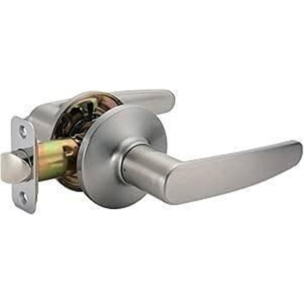 Amazon Basics Passage Door Lever with Satin Nickel Finish