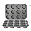 Image 1 : Amazon Basics Carbon Steel Muffin Pan – 2-Pack
