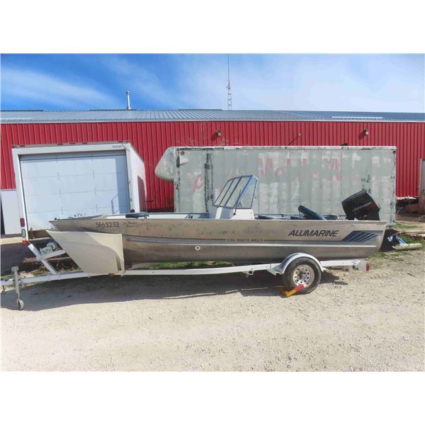 Alumarine 18.5ft Aluminum Boat with 70HP Johnson , EZ 