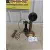 Image 1 : Vintage 1892 Candle Stick Brass Phone Tel.USA