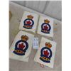 Image 1 : 4 Vintage Canadian Military Large Cloth Patches 