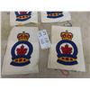Image 2 : 4 Vintage Canadian Military Large Cloth Patches 