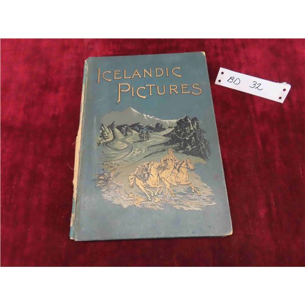 Antique 1893 Icelandic Pictures Drawn with 