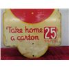 Image 2 : Antique Coca Cola Double Sided Sign 11'' x 16'' 
