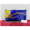 Image 1 : Beautiful! Stained Glass Window Hanging 16'' x 9.5'' 