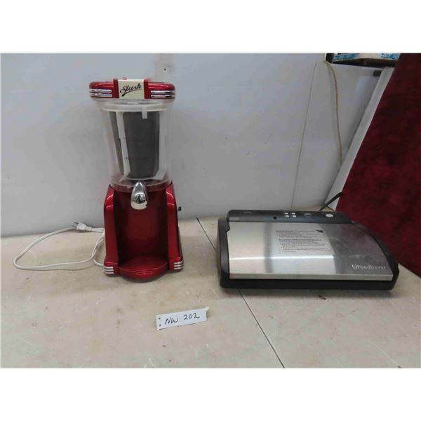 Foodsaver with Bags , Nostalgia Slushy Maker 