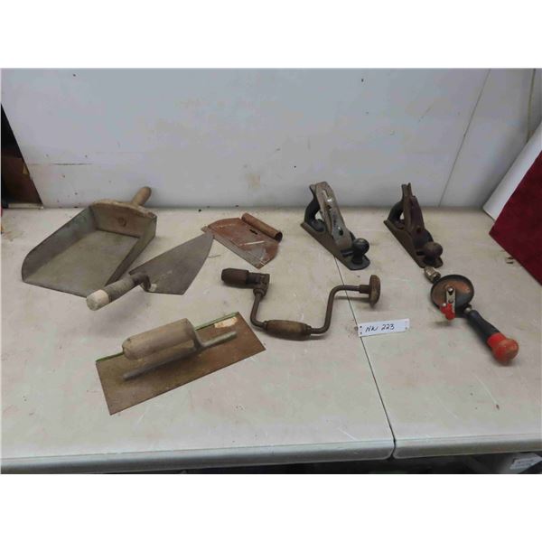 Vintage Planers, Manual Drill, Trowels & More 