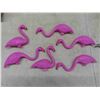 Image 3 : New 6 Pink Flamingos with Stakes 14'' Tall 