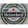 Image 3 : New Metal Heineken Bottle Cap Sign 16'' Diam. 