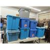 Image 1 : 8 Storage Totes with Lids 