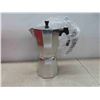 Image 2 : New 14 Cup Classic Stove Top Silver Coffee Pot 