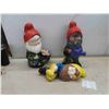 Image 1 : 3 Garden Gnomes , Tallest 16'' 