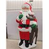 Image 1 : TPI Santa with Reindeer Blow Mold Approx 40'' 