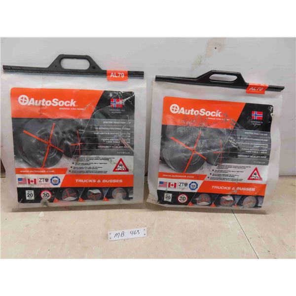 2 Auto Socks for Winter Traction 