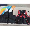Image 2 : 4 Floatation Devices Size 2XL, XL, Youth 60-90 Lbs,