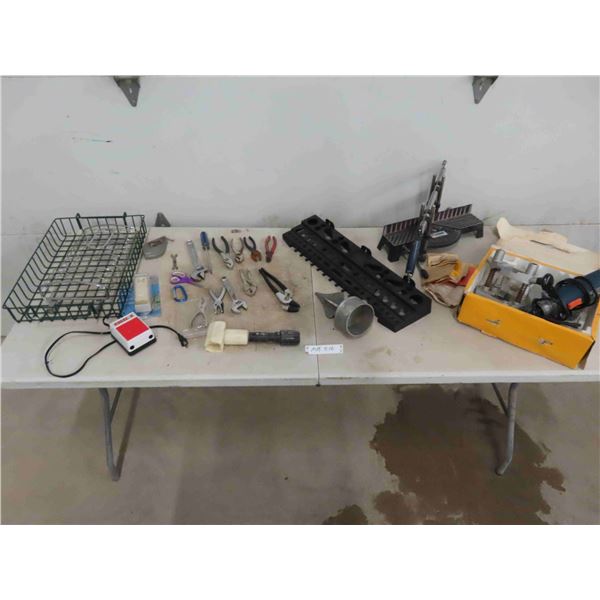 Pliers, Crescent Wrenches, Miter Saw , Router & 
