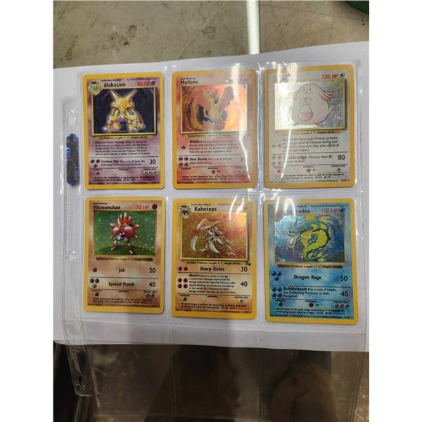 6 Holo Pokemon Cards: Alakazam, Moltres, Chaney, 