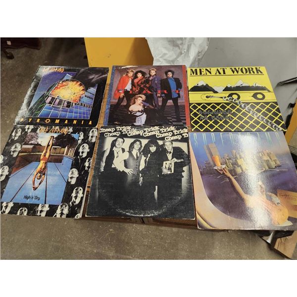 6 Vintage Records: Def Leppard, Cheap Trick, Heat,