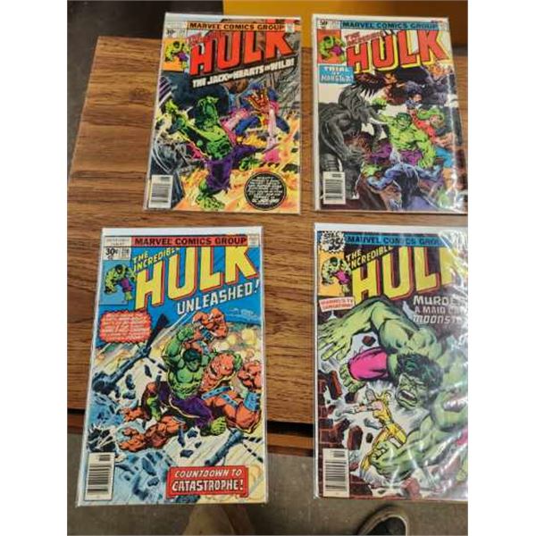 6 Vintage Hulk Comics 213, 253, 225, 216, 228, 184 