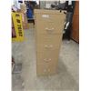 Image 1 : Metal 4 Drawer Filing Cabinet with Key 