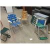 Image 1 : 7 Folding Lawn Chairs/Stools 