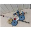 Image 1 : Barbell, 2 Dumbells, (3) 5lbs Plates, (4) 2.5lbs