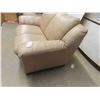 Image 2 : Leather/Leather Style Love Seat 64" Wide